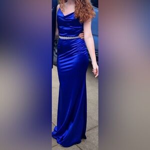 Windsor Royal Blue Prom Pageant Dress-small picks pictured-Size S